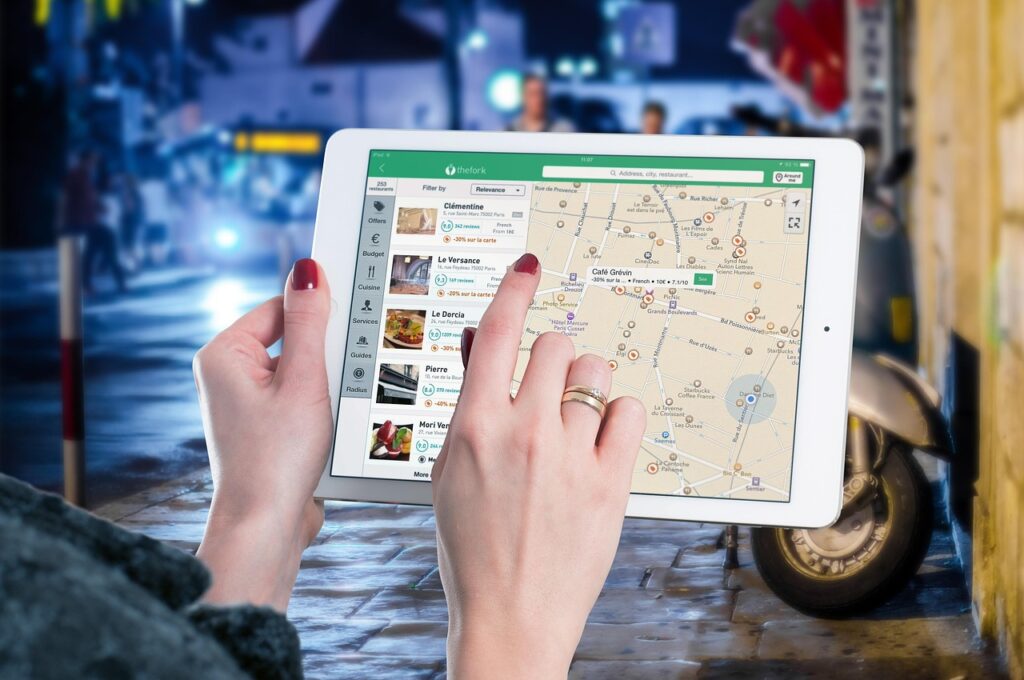 ipad, map, tablet, internet, screen, multimedia, information, restaurant, navigation, mock up, app, travel, journey, city, guide, apple, application, touchscreen, electronic, mobility, digital, media, mobile, display, device, equipment, hand, ipad, ipad, map, map, map, map, map, tablet, navigation, app, guide, guide